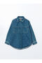Nevavm Shirt Collar Beaded Oversize Women's Jean Tunic with a Difference - 5
