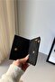 Amy Embossed Knitted Detailed Medium Size Faux Leather Wallet - 4
