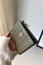 Amy Embossed Knitted Detailed Medium Size Faux Leather Wallet - 2
