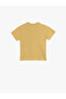 Cotton Cactus Embroidery Detailed Textured Crew Neck Short Sleeve T-Shirt - 2