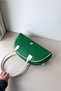 Brianna Sports Model Faux Leather Shoulder Bag with Embroidery Detail - 3
