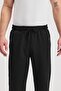 Men's Black Bermuda Knee Length Capri Long Shorts with Side Pockets and Adjustable Elastic Waist - 3
