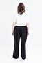 Black-Waist Elastic Plus Size Lycra Trousers - 4
