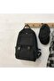 Black Large Wide Palaska Backpack School Bag And Laptop Bag - 5