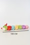 Plush Colorful Caterpillar Toy Play and Sleep Companion 100 cm - 2