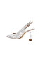   Kindep Closed Toe Women's Shoes with Heels - Silver - 3