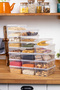 1 Lt. and 2 Lt. Capacity - Set of 20 Storage Containers with Self Cover, Suitable for Deep Freezer - 7