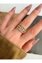 Vip Series - Zircon Stone Bottom Adjustable Women's Ring - 4