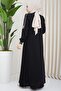 أسود تفاصيل أسطوانية فيراس (SS02045) - 6