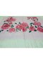 Elegant Vivid Rose Pattern Cotton Shawl with Tassels, Prayer Cover 180X70Cm - 4
