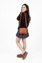 Women's Shoulder Bag Genuine Leather, Adjustable Strap Small Bag, Christmas Gift for Women