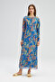 Patterned Ribbed Dress
