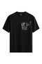 Basketball Sketch 100% Cotton Women's Black T-Shirt - Premium Quality