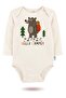100% Cotton 3-Piece Organic Printed Snap Fastener Baby Bodysuit - 2