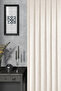 Background Curtain - Velmatt Series Velvet Effect High Grammage Cream Dense Pleat (1X3) Single Wing