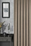 Background Curtain - Velmatt Series Velvet Effect High Grammage Brown Dense Pleat (1X3) Single Wing