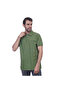 - Solid Polo-shirt With Short Sleeves 1100245-green 3xl