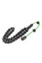 Şükrü Baba Made Sphere Model Large Dark Green Squeeze Amber Prayer Beads - 2