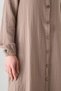 Muslin Fabric 100% Natural Cotton Long Narcissus Tunic Hijab - Mink - 7