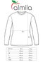 Long Sleeve Crew Neck Slim Fit Women's Body T-Shirt 2040-Cotton Fit Mold Body - 5