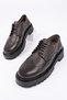 Amour Lace-Up Genuine Leather Thick Sole Daily Casual Moccasin Women's Loafer Shoes - 2