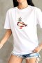 Duck Printed Cotton Stone Oversize T-Shirt - 3