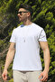 Men's White Winter T-Shirt 100% Cotton Modal Silky Fabric Crew Neck Breathable Texture - 4