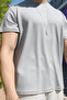 Men's Gray Relaxfit Soft Touch Wrinkle-Free Modal Fabric T-Shirt - 6