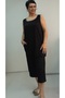 Black and White Piping Detailed Capri Length Pocket Thick Strap Combed Viscose Bottom Top Set - 8