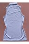 Women Modal Fabric Zero Sleeve Turtleneck 4 Pack Powder, Blue, Black and White Savior Tank Top - 3