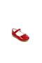 300 Girl's Red Patent Leather Bow and Velcro Ballerinas - 2