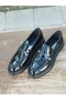 Men's Summer Ballerinas Poly and Light Sole Comfortable Fit Patent Leather Laceless - 3