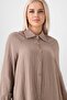 Muslin Fabric 100% Cotton Raglan Sleeve Shirt - Mink - 6