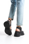High Platform Wedge Heel Side Closed Buckle Skin Summer Women's Sandals Shoes - 2
