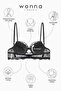 Noa Lace Bra Panty Set - Padded - 2609 - Black - 5