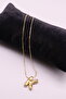 Women's Steel Balloon Letter Necklace - 2