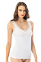 Cotton Modal Fabric Lace Strap V-Neck Box Packaged 4 Skin, White, Green, Powder Women's Undershirt - 8