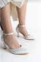Satin Material Stylish Women's Evening Dress Shoes - 3
