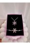 Not Tarnish Steel Chain Lotus Necklace Zircon Steel Lotus Necklace Women Necklace Purple Lotus Flower Necklace - 2