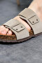 Anatomical Unisex Natural Cork Sole Genuine Leather Slippers - 6
