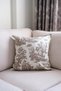 Brown throw pillow vintage patterned 45x45 decorative pillow case - 2