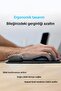 لوحة ماوس مريحة مستطيلة الشكل ذات سطح أملس باللون الأسود مع مسند للرسغ باللون الوردي مقاس 18x22 سم - 3