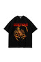 Scorpion Front Printed Black Premium Oversize Unisex Tshirt