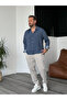 Navy Blue Vertical Striped Long Sleeve Shirt G-5138 - 3