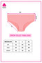 Women's 3-Piece Written Elastic Colorful Panties - 8