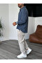 Navy Blue Vertical Striped Long Sleeve Shirt G-5138 - 6