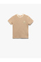 Crew Neck Short Sleeve Cotton Striped T-Shirt