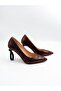 Women's Genuine Leather Heeled Shoes - 2