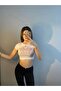White Butterfly Butterfly Colorful Glitter Stone Printed Crop Body - 6