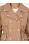 Beige Faux Leather Jacket 50284050-Vr011 - 7